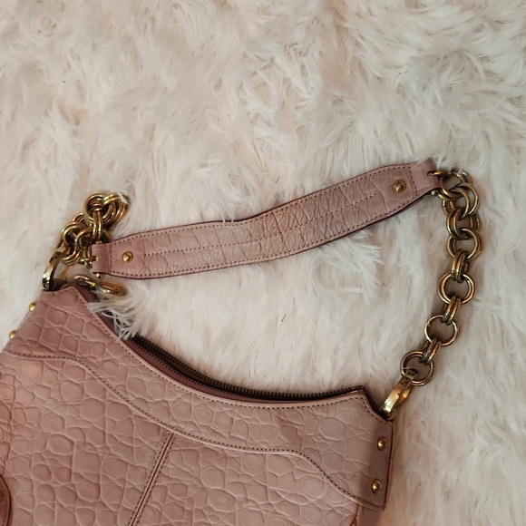 MetroCity mauve handbag with gold hardware - Picture 4 of 13